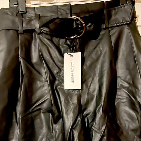 Elizabeth and James Pants - NWT - Elizabeth and James High Waisted Pleather Shorts